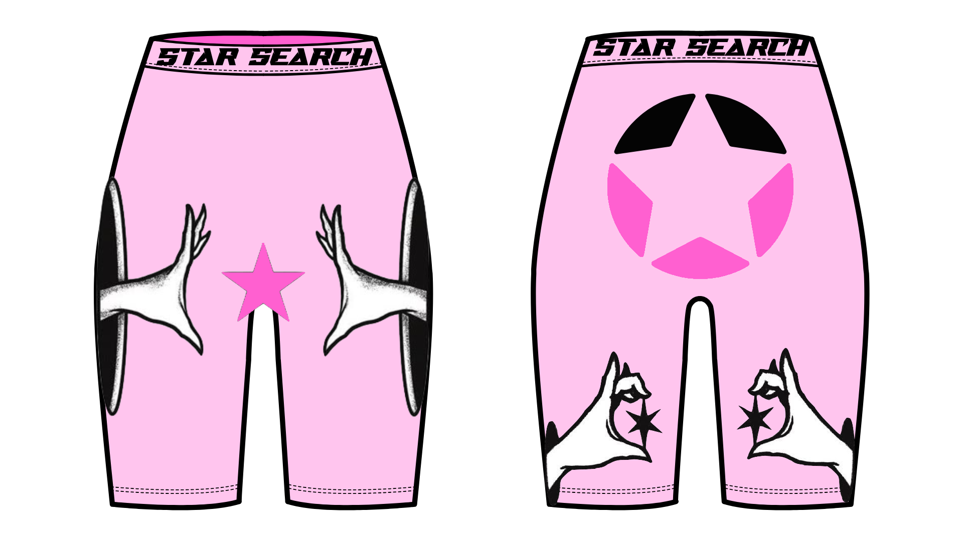 Star Search Biker Shorts